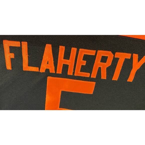 Philadelphia Flyers Minor League bp Quadra Hockey Jersey Canada #5 Flaherty Sz L - Picture 8 of 16